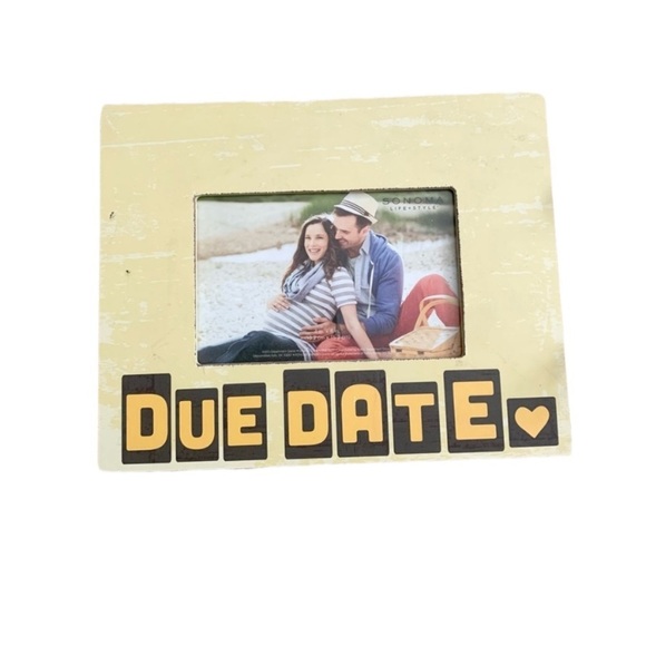 Due Date Picture Frame Yellow Parent Pictures - Picture 1 of 12